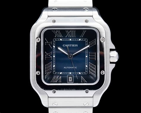 wssa0030 cartier|cartier santos large blue dial.